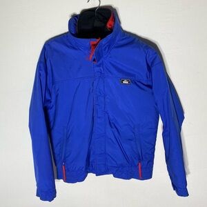 Vintage Woolrich Royal Blue Ski Jacket W Red Zip In Fleece Vest S